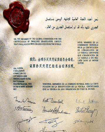 Records of the Smallpox Eradication Program